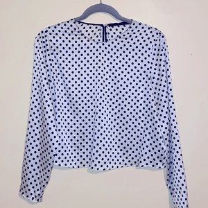 Zara Long Sleeve Crop Top